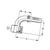 Końcówka DN13 F M30x2,0-20S 90 PGSO133090 Alfagomma PGSO133090