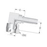 Końcówka DN06-1/4 BSP-90° PF6490S Alfagomma PF6490S