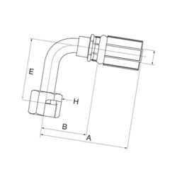 Armatura wtłaczana DN16-13/16ORFS 9 10G8FFORX90L Gates 5414465857850