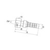 Armatura wtł. DN32-M45x2 20GS35FDLORX Gates 5414465545757