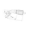 Armatura wtłaczana 45° DN13-3/4JIC 8G8FJX45S Gates 5414465832161