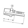 Końcówka DN05-1/4 NPT PE54 Alfagomma PE54