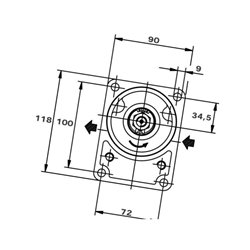 Pompa zębata Polaris grupa 2 - PLP208D082E2 Casappa 8719607039178