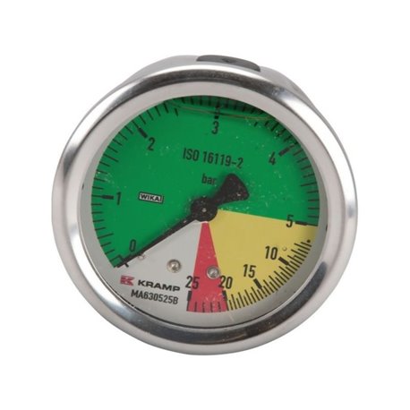 Manometr opryskiwacza 63mm, 0-5 bar, 1/4" tylne, odprny na RSM, MA630525B WIKA MA630525B
