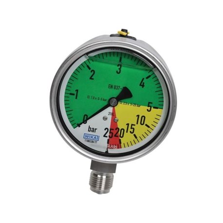 Manometr opryskiwacza 100mm, 0-25 bar, 1/2" dolne, MA1000525 WIKA MA1000525