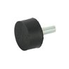 Amortyzator typu D, h-15mm, Ø30mm M8x20mm