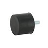 Amortyzator typu D, h-42mm, Ø50mm M10x28mm