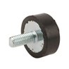 Amortyzator typu D, h-6mm, Ø15mm M4x10mm stal szlachetna