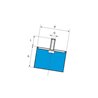 Tłumik wibracji gumowy typu B, h-20mm, fi 20mm M6x18mm Egana 9896350057952