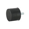 Amortyzator typu D, h-50mm, Ø75mm M12x37mm