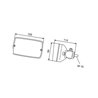 Lampa robocza prostokątna H3 P 1GA006875001 Hella 4082300035735