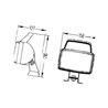Lampa robocza prostokątna H3 H 1GA006991061 Hella 9002920086042