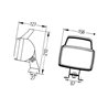 Lampa robocza prostokątna H3 H 1GA006991081 Hella 9002920086066
