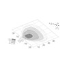 Lampa robocza kwadratowa H9, U 1GA996150151 Hella 9002920131858