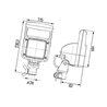 Lampa robocza kwadratowa H9, U 1GA996150151 Hella 9002920131858