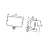 Lampa robocza prostokątna H3 P 1GA998522011 Hella 9002920085892