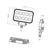 Lampa robocza LED, 15W 1900lm światło skupione