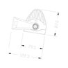 Lampa robocza łukowa LED, 180W 60 LED