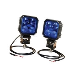 Lampa robocza kwadratowa LED, 9W 1000lm niebieska Combo