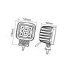Lampa robocza kwadratowa LED, 42W 3780lm światło rozproszone