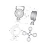 Lampa robocza okrągła LED, 25W 2000lm światło skupione
