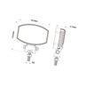 Lampa robocza owalna LED, 15W 1900lm światło rozproszone