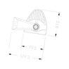 Lampa robocza łukowa LED, 180W 60 LED