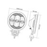 Lampa przednia LED, okrągła do jazdy dziennej 229mm