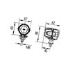 Lampa robocza LED okrągła, 15W 700lm Module 50 światło rozproszone Hella