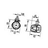 Lampa robocza LED okrągła , 15W 700lm Module 50 światło rozproszone Hella
