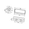 Lampa robocza LED prostokątna, 3W 250lm ETL250 Hella