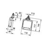 Lampa robocza LED kwadratowa, 7W 550lm Flat Beam Hella