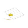 Lampa robocza LED kwadratowa, 7W 550lm Flat Beam Hella