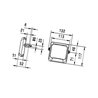 Lampa robocza LED kwadratowa, 7W 550lm Flat Beam Hella
