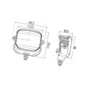 Lampa robocza LED kwadratowa, 18W 850lm PowerBeam Hella