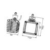 Lampa robocza LED kwadratowa, 43W 2000lm PowerBeam Hella