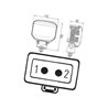 Lampa robocza LED kwadratowa, 22W 1300lm PowerBeam Hella