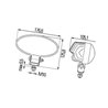 Lampa LED, 28W 1700lm Hella