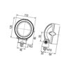 Lampa robocza LED okrągła, 13W 800lm Hella