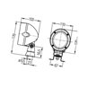 Lampa robocza okrągła H3 1GM996134171 Hella 9002920100076
