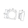Lampa robocza kwadratowa H3 1GA996020001 Hella 9002920090995