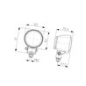Lampa robocza okrągła H3, modu 1G0996176111 Hella 9002920128124