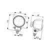 Lampa robocza kwadratowa H9, m 1G0996176671 Hella 9002920143745