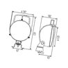 Lampa robocza okrągła H3 1G3996001331 Hella 9002920089166