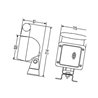 Lampa robocza kwadratowa H3, U 1GA007506021 Hella 4082300070187