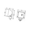 Lampa robocza kwadratowa H3, U 1GA007506081 Hella 9002920085908