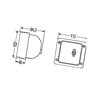 Lampa robocza kwadratowa H3, p 1GA007506111 Hella 9002920085939