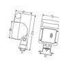 Lampa robocza kwadratowa H3, 2 1GA007506681 Hella 9002920105569
