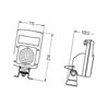 Lampa robocza kwadratowa H3, U 1GA997506631 Hella 9002920141741