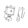 Lampa robocza kwadratowa H3, A 1GA998532011 Hella 9002920071130